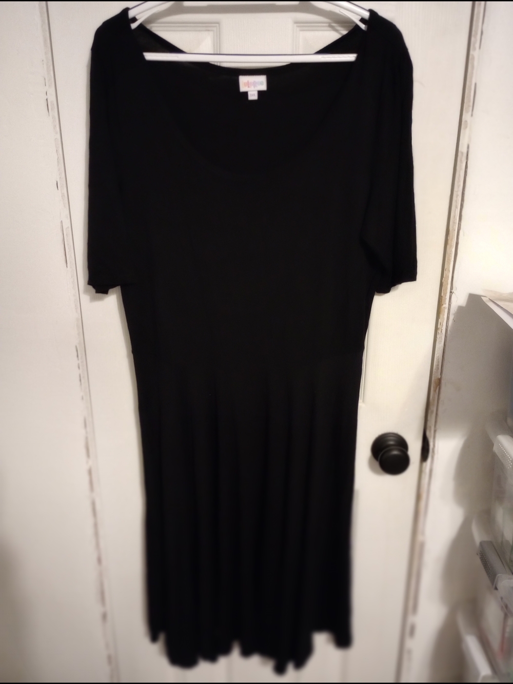 LuLaRoe | Dresses | Lularoe Black Maxi Scoop Neck Dress
